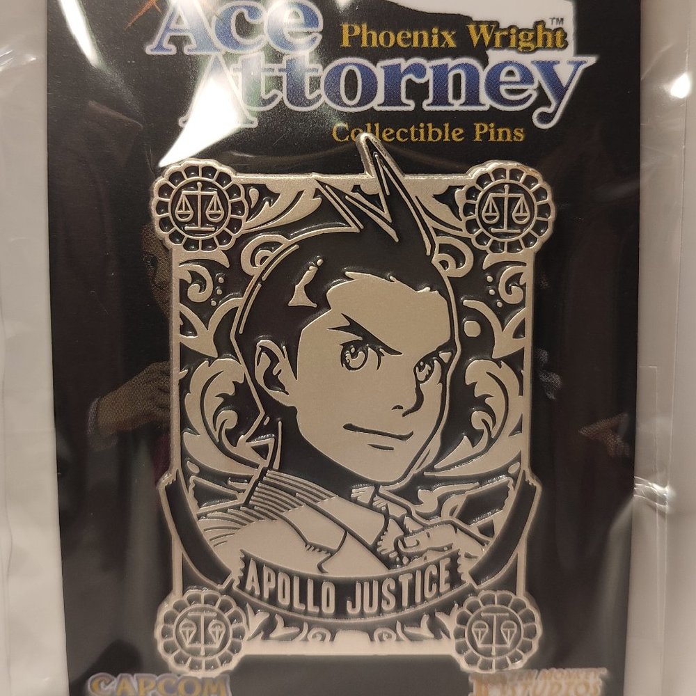 Ace Attorney Phoenix Wright Apollo Justice Collectible Pin